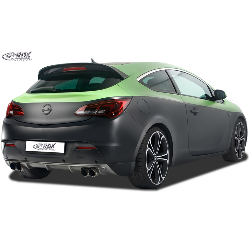 Achterskirt 'Diffusor'  Opel Astra J GTC 2009-2015 excl. OPC (tbv dubbele uitlaat) (PUR)