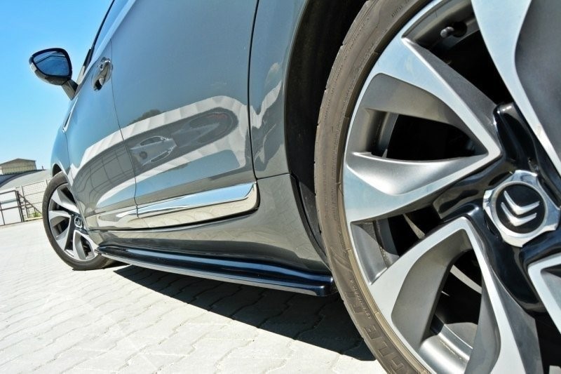 Zijskirts Diffusers Citroen DS5 Facelift Glanzend Zwart