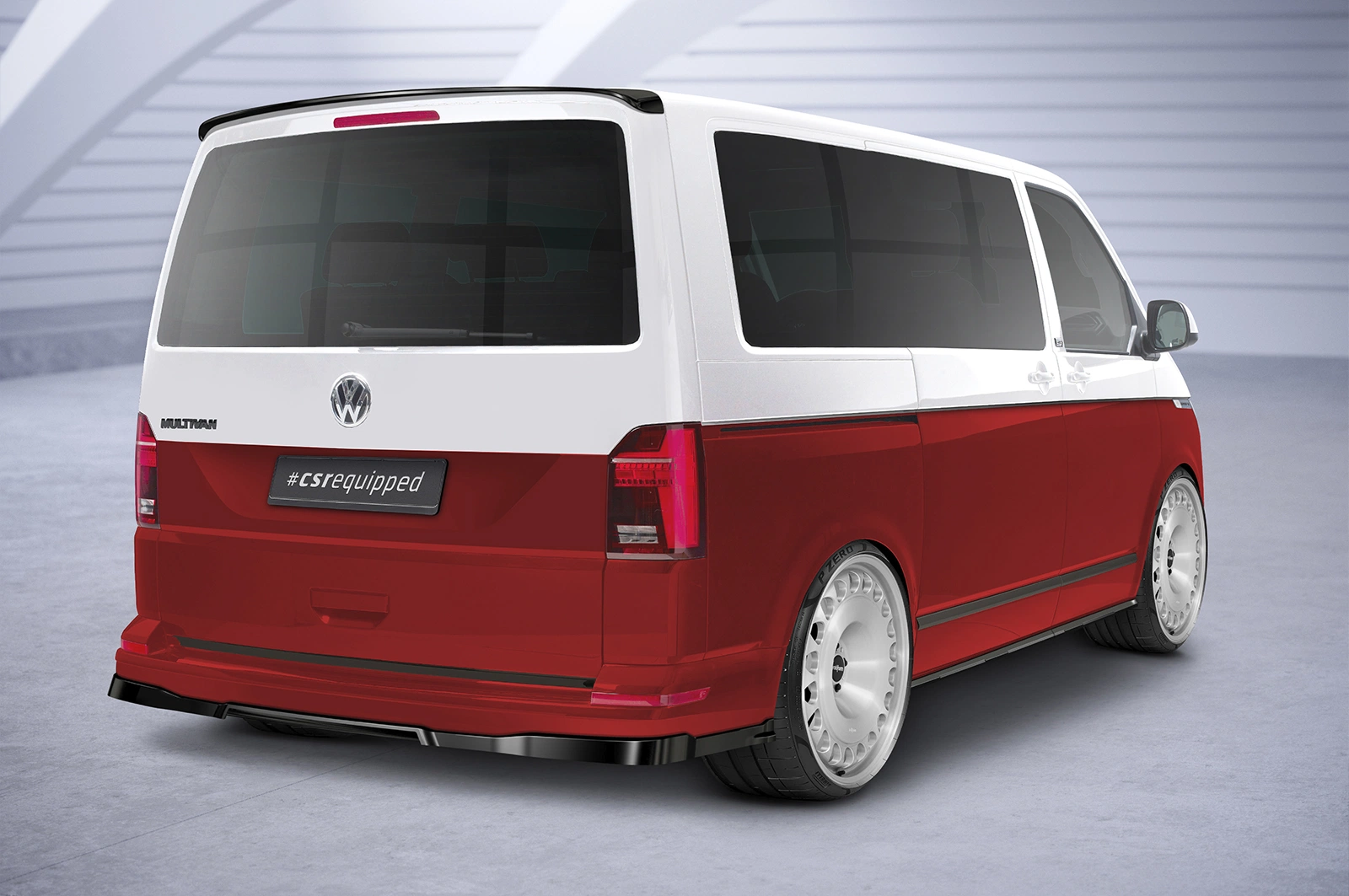 Achterspoiler VW T6 / T6.1 Bus (2015–2019 / 2019–) Glans Zwart – CSR Automotive