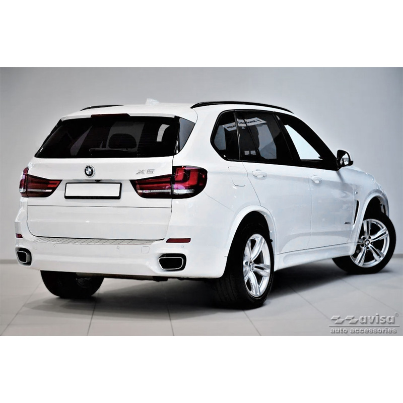 RVS Achterbumperprotector  BMW X5 F15 2013-2018 met M-Pakket 'Ribs'
