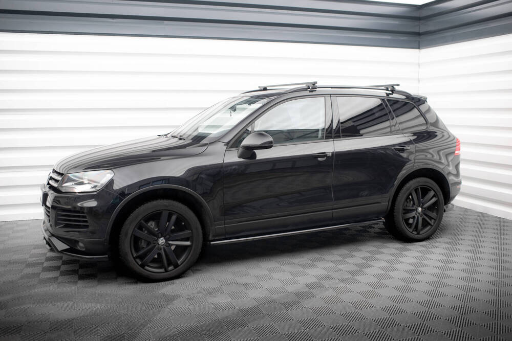 Zijskirts Volkswagen Touareg Maxton Glans Zwart