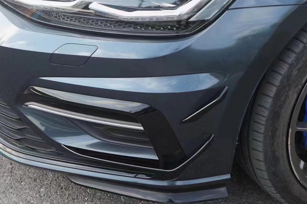 Canards VW Golf 7 R 17-20 Glans Zwart