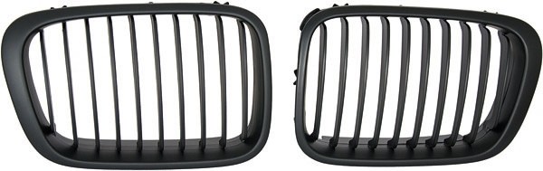 Grill Nieren BMW E46 Limousine/Compact 98-01 Mat Zwart