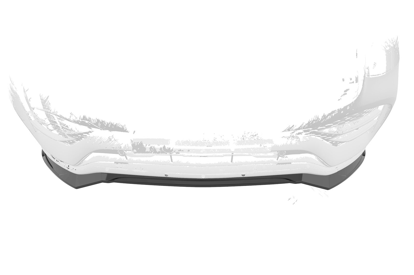 Voorspoiler Mercedes Benz GLC C253 CSR Glans Zwart