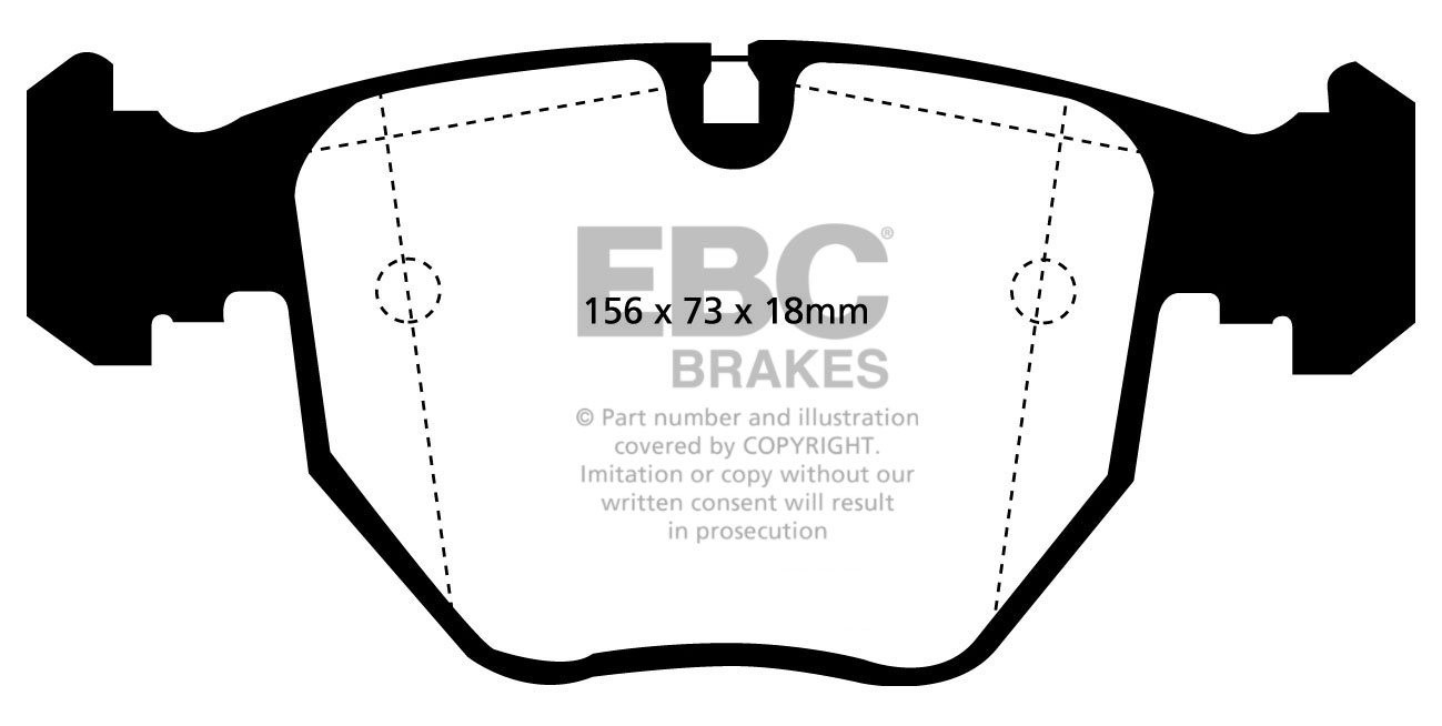 EBC Brakes BMW 540 4.4 (E39) 96-2003 Remblokken voorzijde