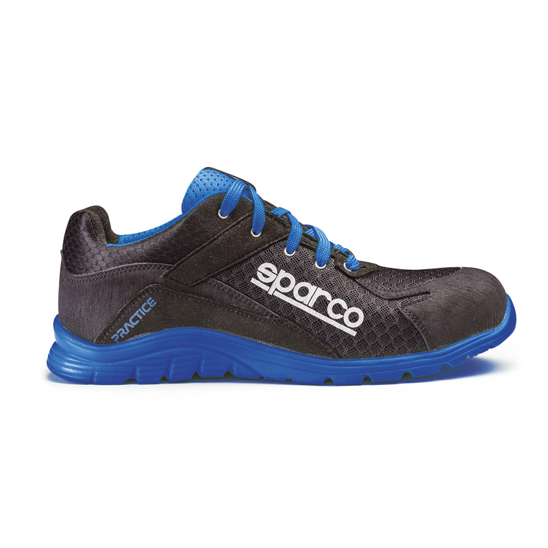 Sparco Lichtgewicht Werkschoenen Practice S1P Nelson Zwart/Blauw Maat 38