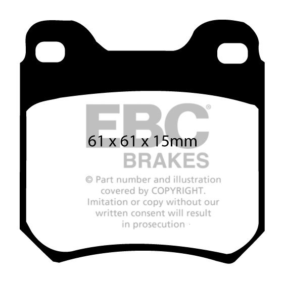 EBC Brakes OPEL Omega B 2.0 16v 93-95 Remblokken achterzijde