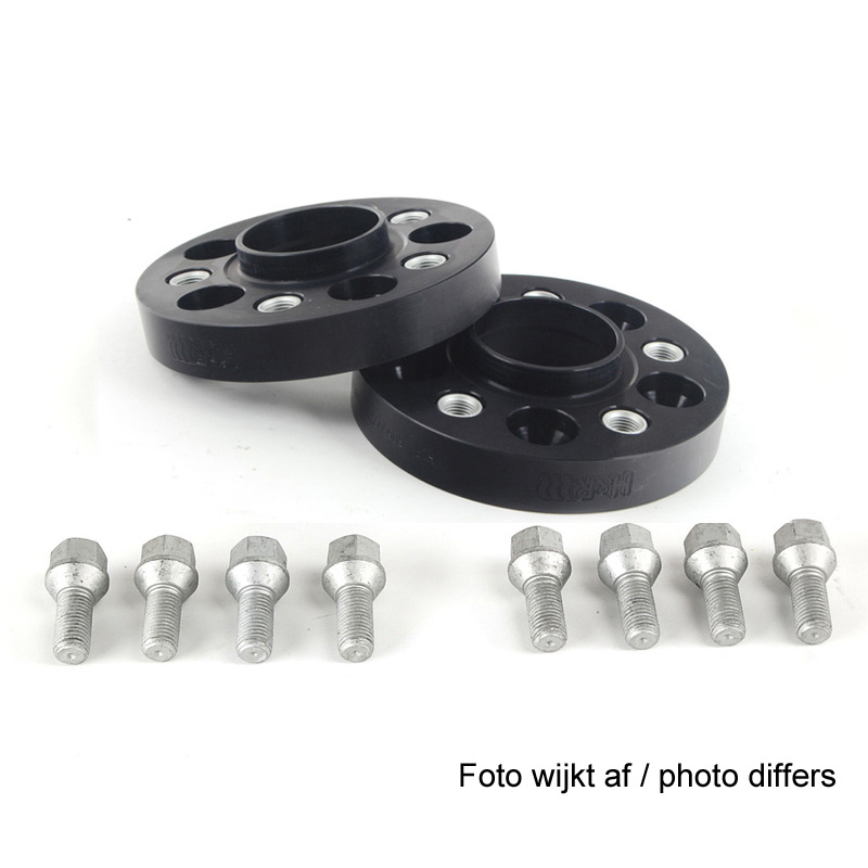 H&R DRA-Systeem Spoorverbreders 45mm per as - Steekmaat 5x120 - Naaf 74,0mm - Boutmaat M14x1,25 -   BMW - Zwart