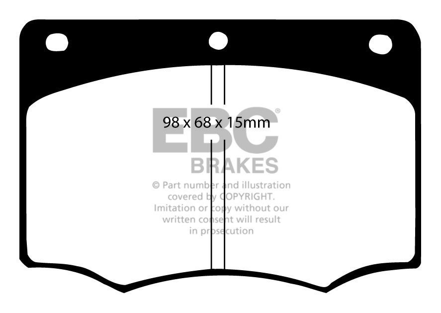 EBC Brakes TVR 400 4.0 88-91 Remblokken voorzijde