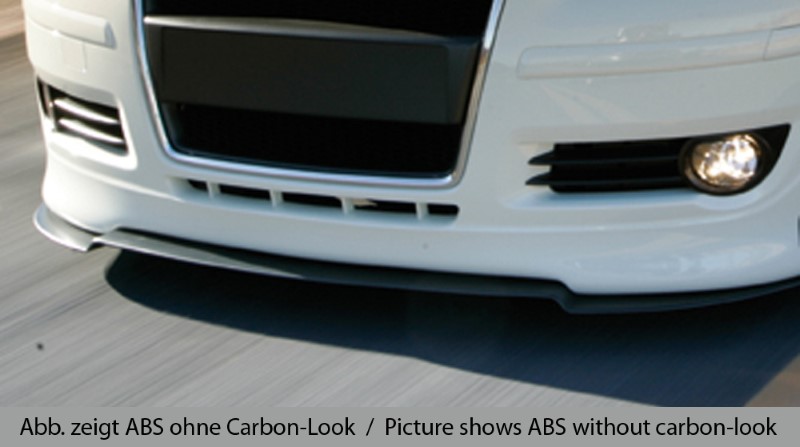 Spoilerzwaard Carbon-Look voor voorspoiler Audi A3 8P Facelift A