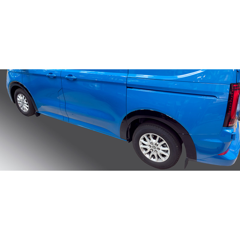 RGM Set spatbordverbreders  Volkswagen Transporter T7 2024- Korte wielbasis - rechter schuifdeur - Glanzend Zwart