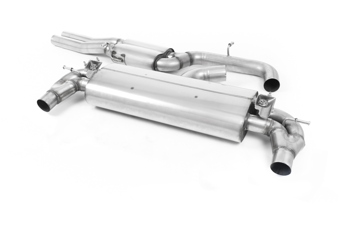 milltek Cat-back audi RS3 sportback 400PS Non GPF model Resonated Titanium Trims
