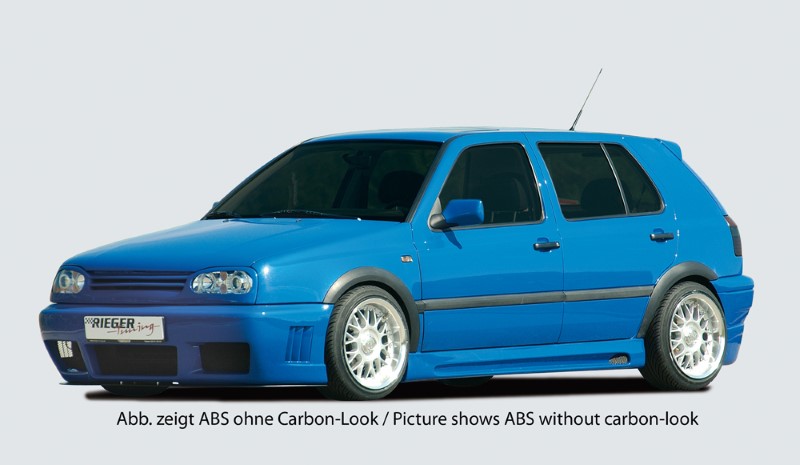 Zijskirts VW Golf III en 4 Cabrio ABS Carbon-look Rieger