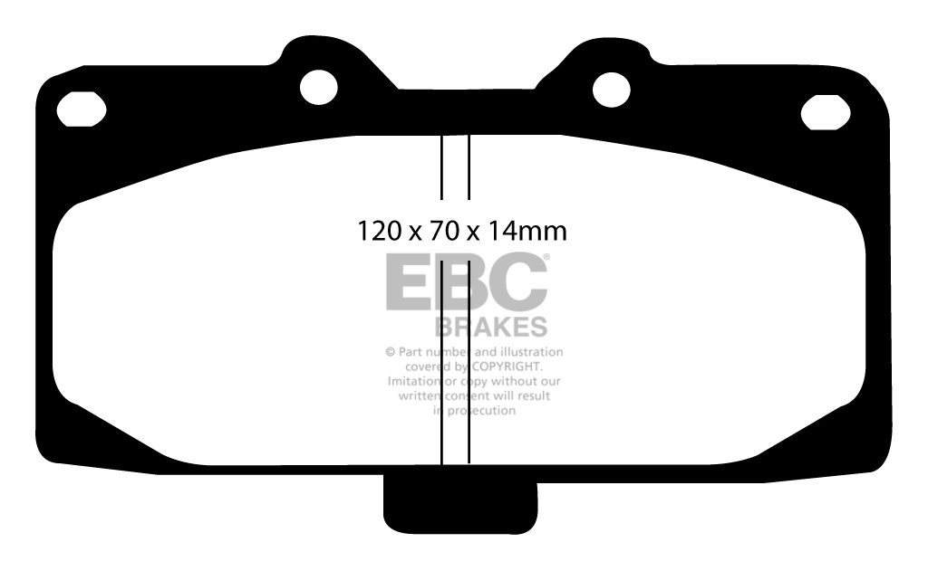 EBC Brakes NISSAN Skyline (R34) 2.5 Turbo GT-T 98-2002 Remblokke