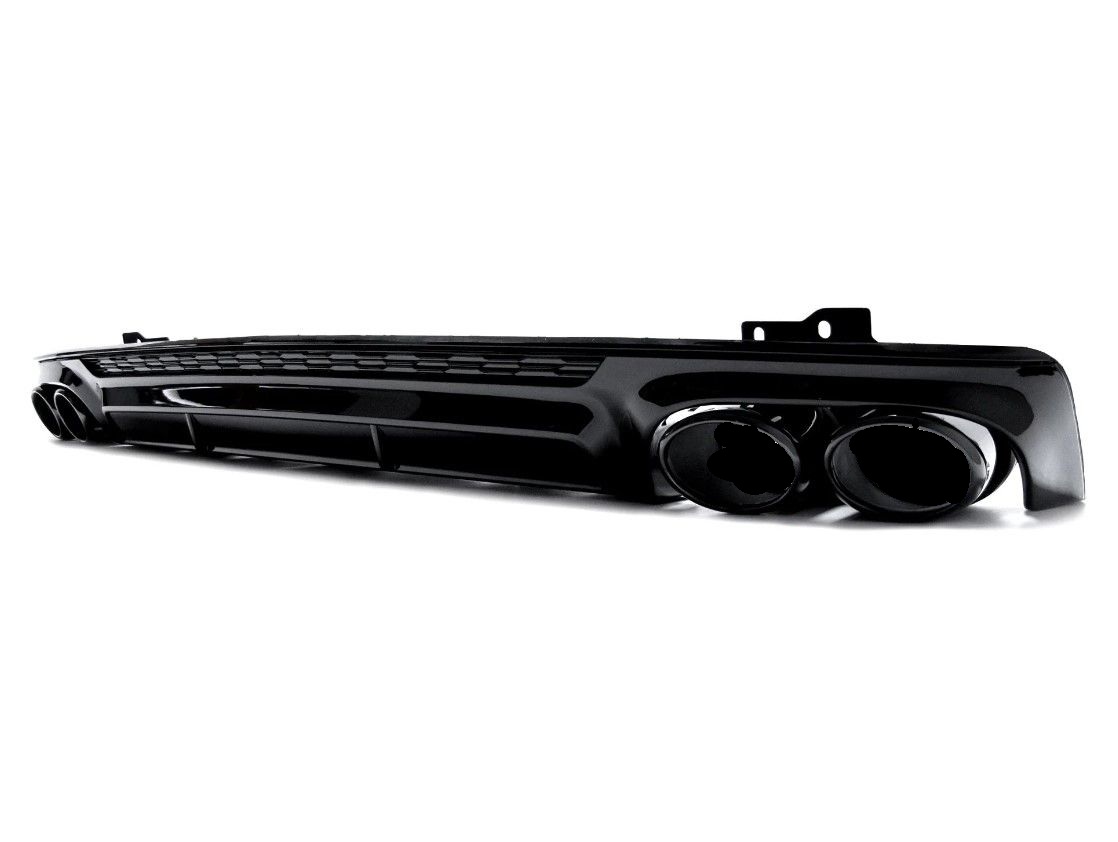 Diffuser Audi A6 C8 S-Line S6 Look Glans Zwart Dummy Sierstukken
