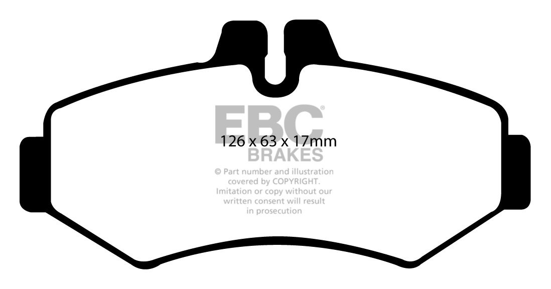 EBC Brakes MERCEDES G-Wagon (W463) G36 AMG 95-98 Remblokken acht