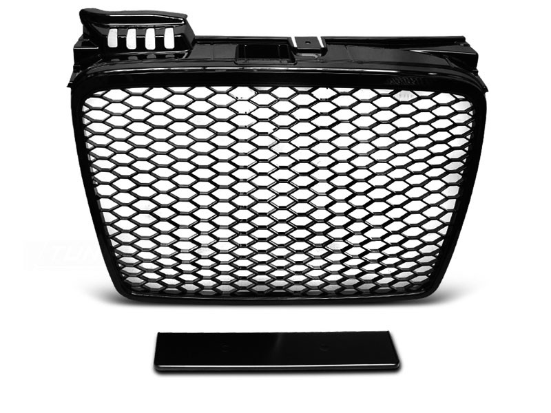Grill Audi A4 B7 (2004-2008) RS4 Gloss-Black Embleemloos