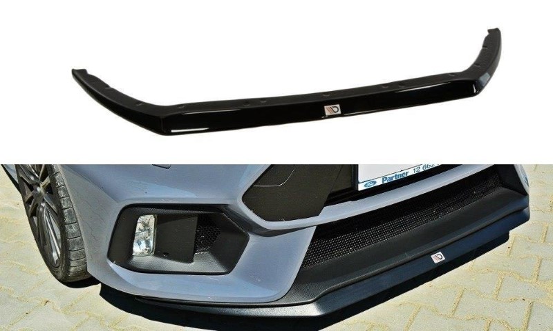 Voorspoiler Ford Focus RS Mk3 V.2 Glanzend Zwart