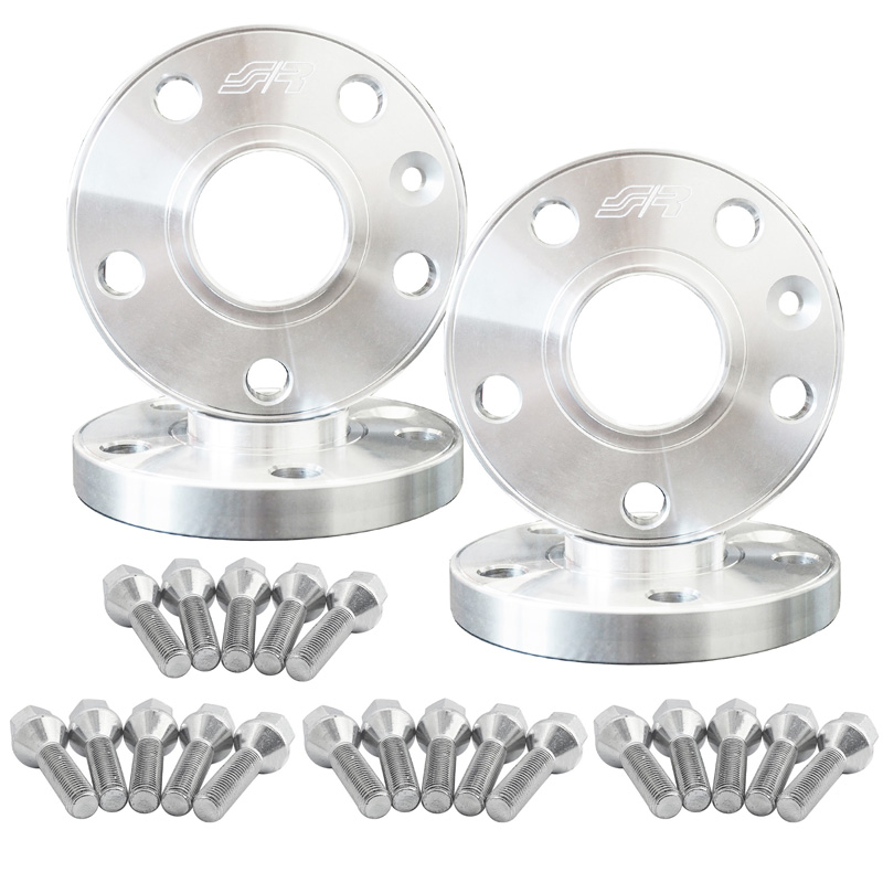 Simoni Racing Aluminium Spoorverbreder Set - 2x12mm(VA) - 2x12mm(AA) (Naaf 72,6mm) inclusief wielbouten -  BMW diversen