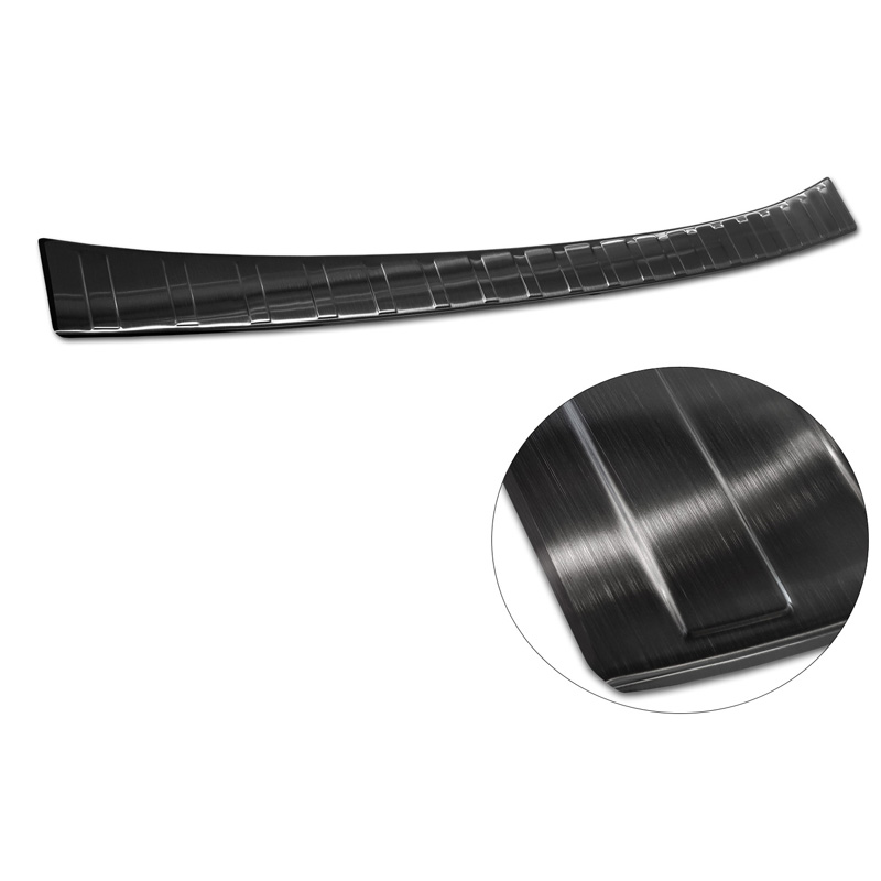 Zwart RVS Achterbumperprotector  Mercedes Citan (W420) Box/Tourer 2021- 'Ribs'