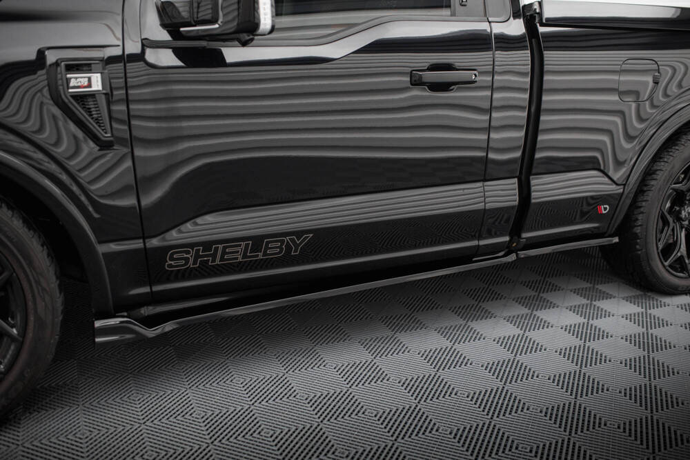 Zijskirts Ford F150 Shelby Super Snake Maxton Glans Zwart