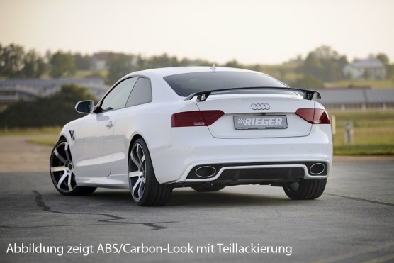 Achterbumper Diffusor Audi A5 B8/B81 S-line Rieger Carbon 11-