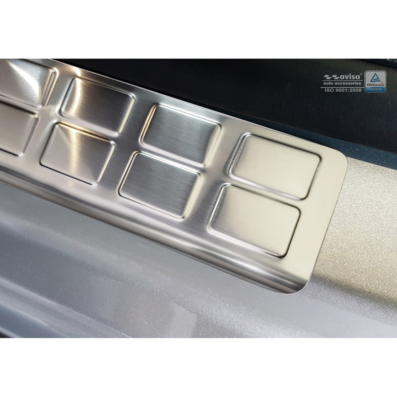 RVS Instaplijsten  Citroën Spacetourer / Peugeot Traveller / Peugeot Expert / Toyota Proace 2016- / Opel Zafira Life 2019- / Fiat Ulysse 2022- - 'Rectangles' - 2-delig achterschuifdeuren