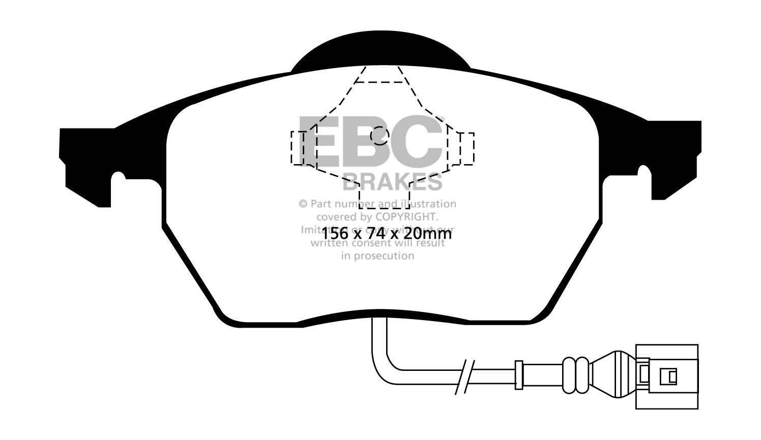 EBC Brakes VW Bora 1.9 TD (150) 2000-2005 Remblokken voorzijde