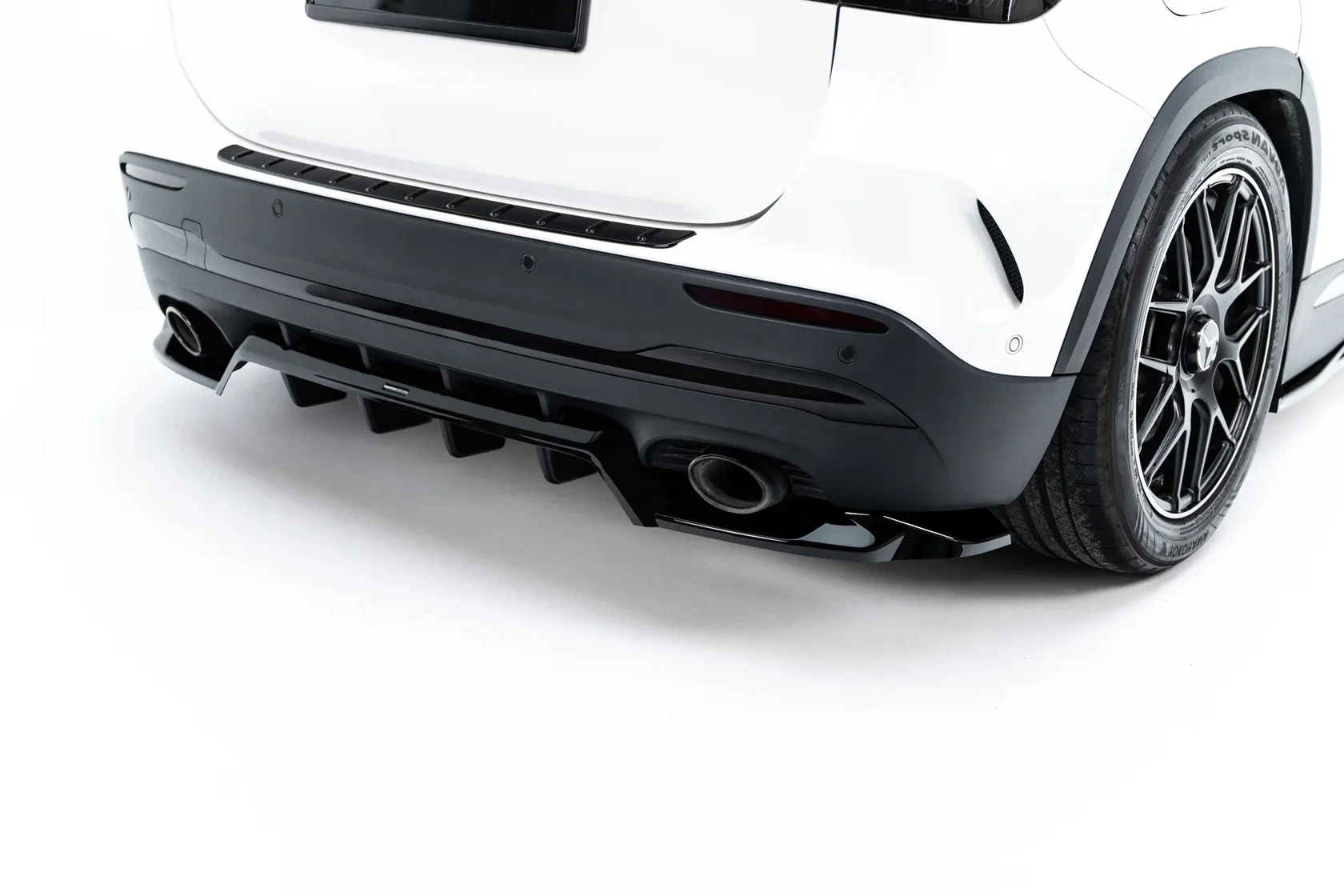 Achterdiffuser Mercedes-AMG GLA 35 H247 Glans Zwart