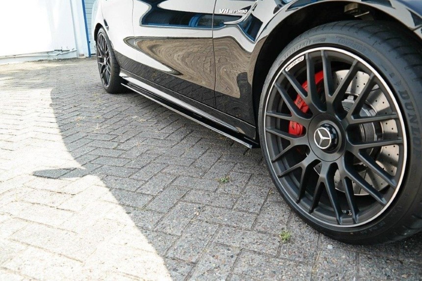 Zijskirts Mercedes C S205 63AMG Estate Maxton Design glans zwart