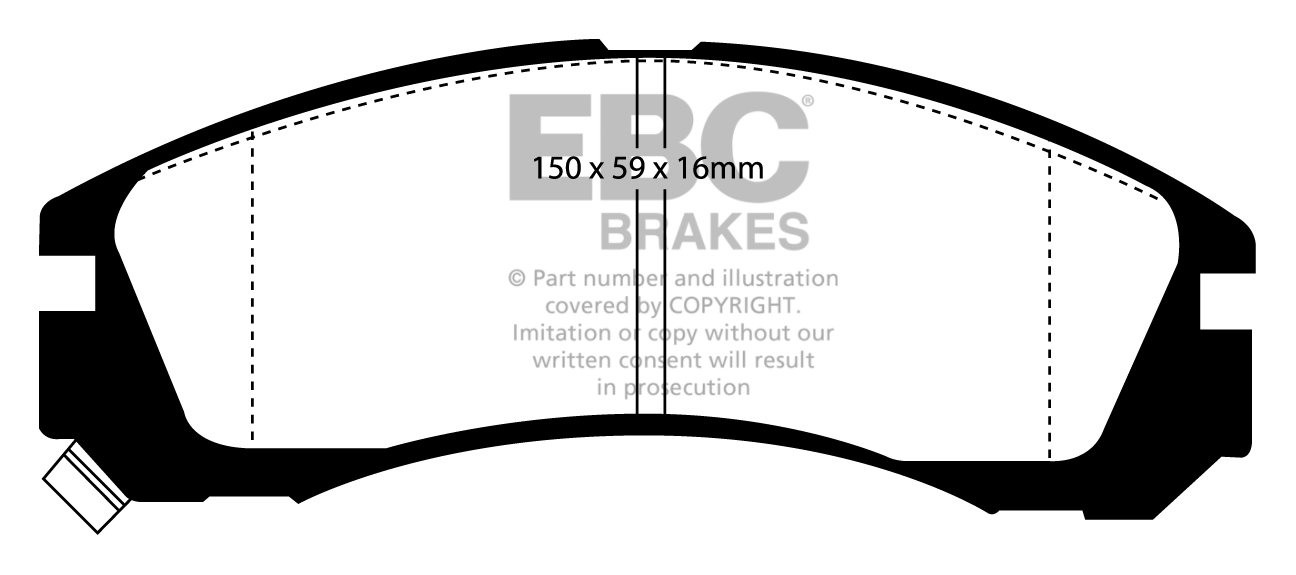 EBC Brakes MITSUBISHI Legnum 2.4 98-2005 Remblokken voorzijde gr