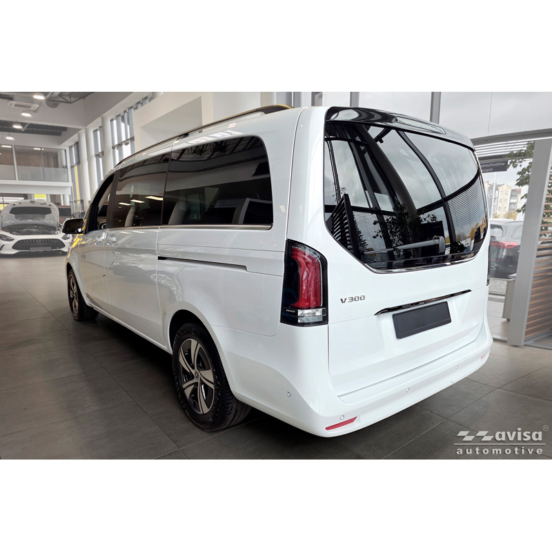 Avisa Zwart Chroom RVS Kofferbak Sierlijst  Mercedes V-Klasse (W447) 2014-2019, Facelift 2019-2024 & Facelift 2024-