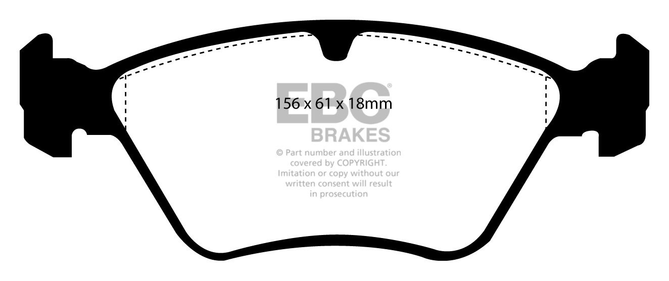EBC Brakes SAAB 900 2.0 Turbo 93-96 Remblokken voorzijde greenst