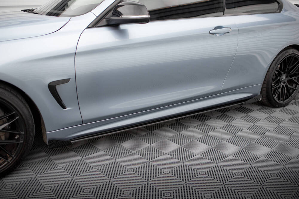 Zijskirts met Canards Street Pro BMW 4 Coupe M Pakket F32 Maxton