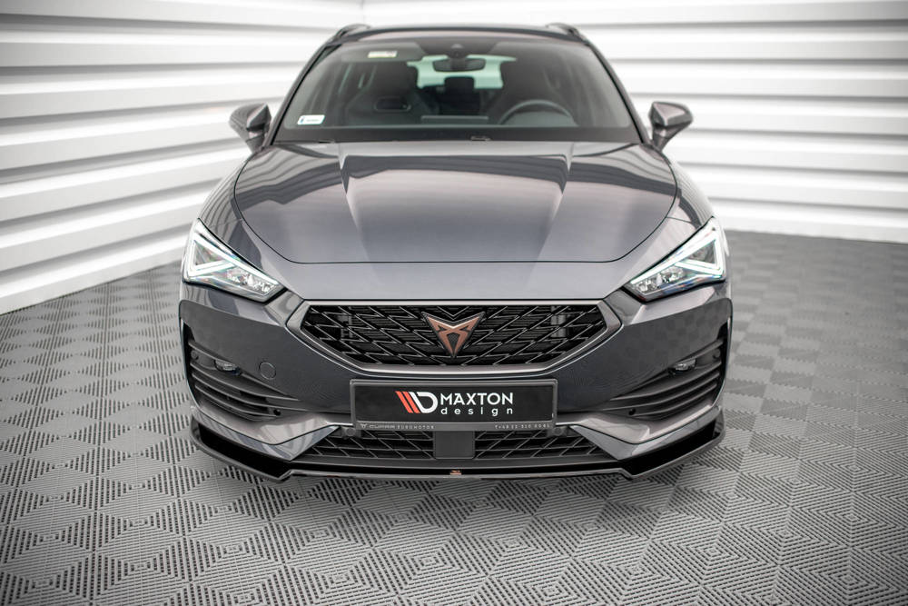 Voorspoiler V.2 Seat Leon Cupra Maxton Glans Zwart