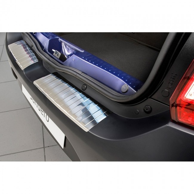 Achterbumper Beschermlijst Dacia Sandero II 2012-RVS Achterbumper