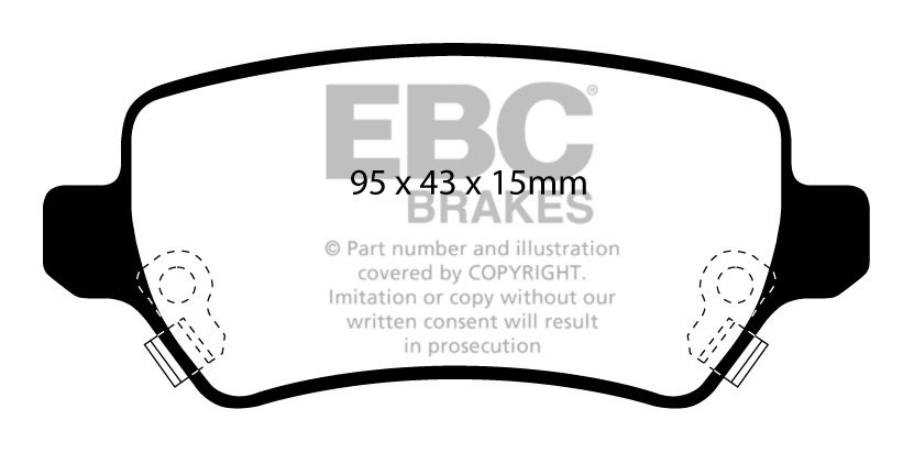 EBC Brakes VAUXHALL (OPEL) Meriva 1.6 2002-2005 Remblokken achte