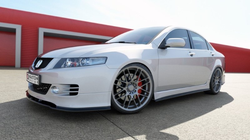 Zijskirts Diffusers Honda Accord VII Type-s Glanzend Zwart