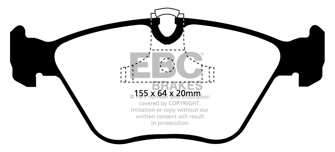 EBC Brakes BMW X3 2.0 TD (18d)(E83) 2009-2010 Remblokken voorzij