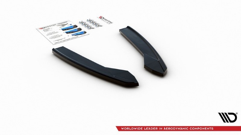 Achterzij Spoilers Audi S6 / A6 S-Line C7 FL Glanzend Zwart