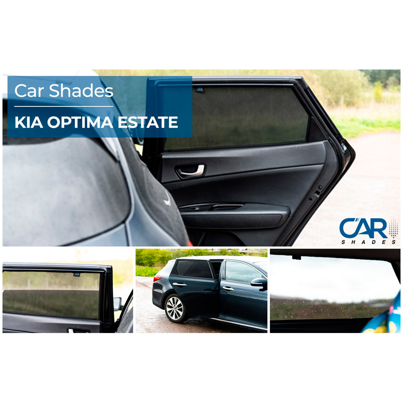 Set Car Shades (achterportieren)  Kia Optima Sportswagon 2016-2020 (2-delig)