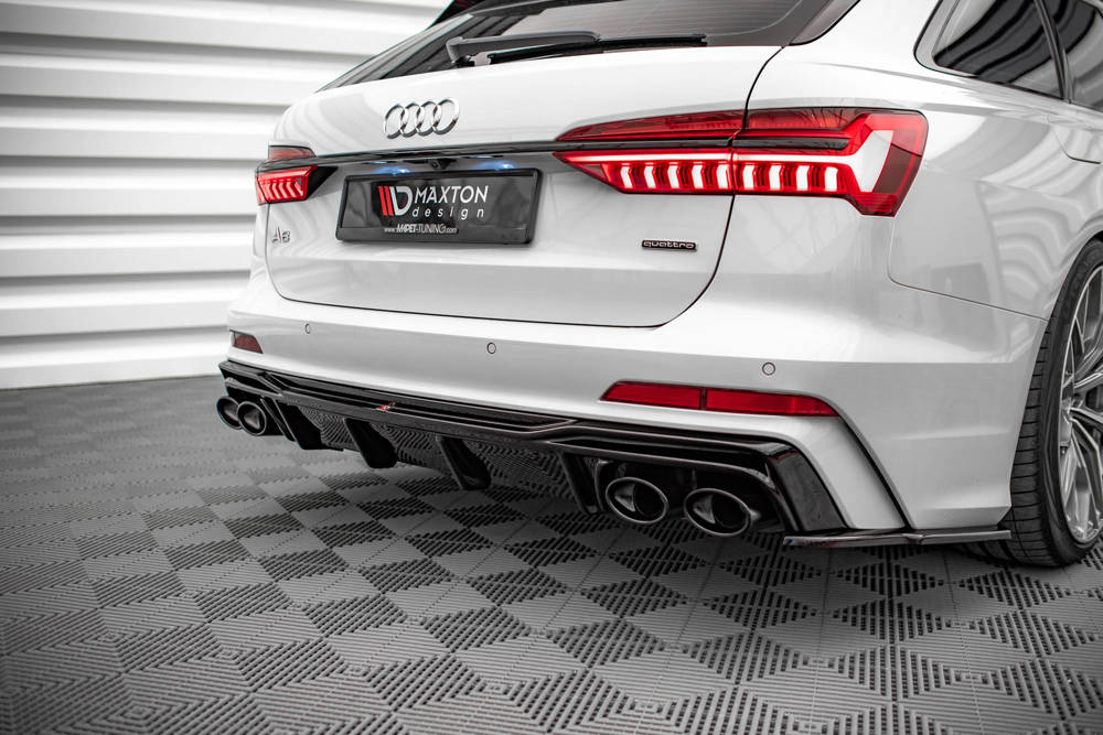 Diffuser Audi S6 / A6 S-Line C8 Maxton Glans Zwart