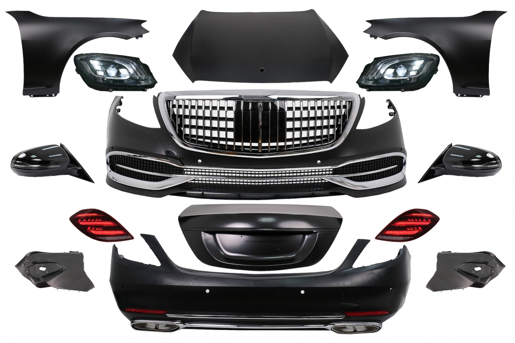 Bodykit Mercedes S Klasse W221 Conversie S Klasse Maybach W222 Design