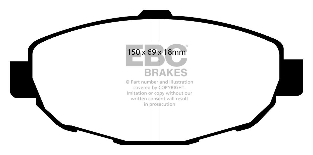 EBC Brakes AC Greyhound 2.5 59-63 Remblokken voorzijde