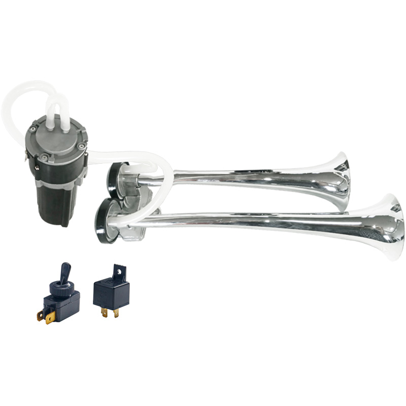 Simoni Racing luchthoorn 2-toons - Truck - 12V 118dB - Aluminium