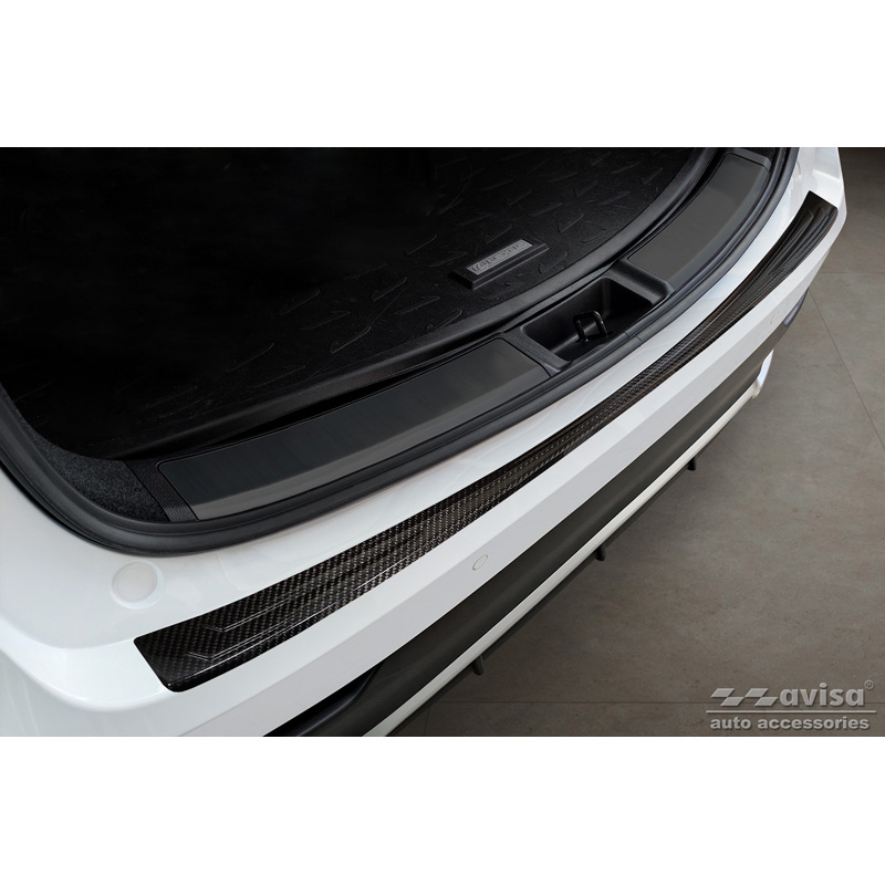 Echt 3D Carbon Achterbumperprotector  Lexus NX 2021- 'Ribs'
