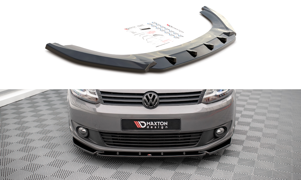 Voorspoiler VW Caddy Mk.3 FL Maxton Glans Zwart