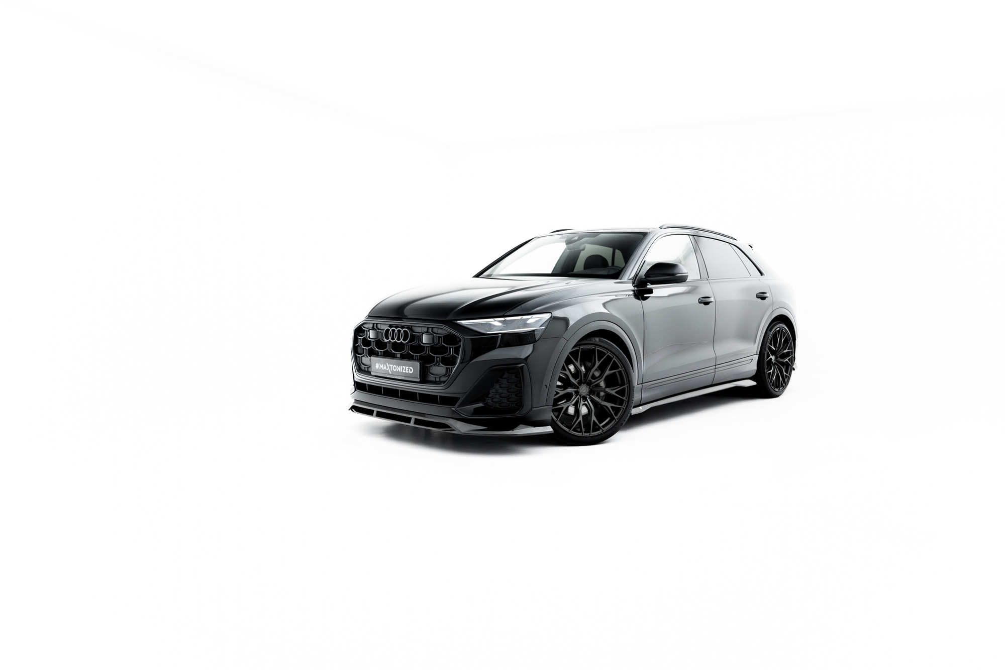 Prepreg Carbon Fiber Voorspoiler Audi SQ8 / Q8 S-Line Mk1 – Maxton Design