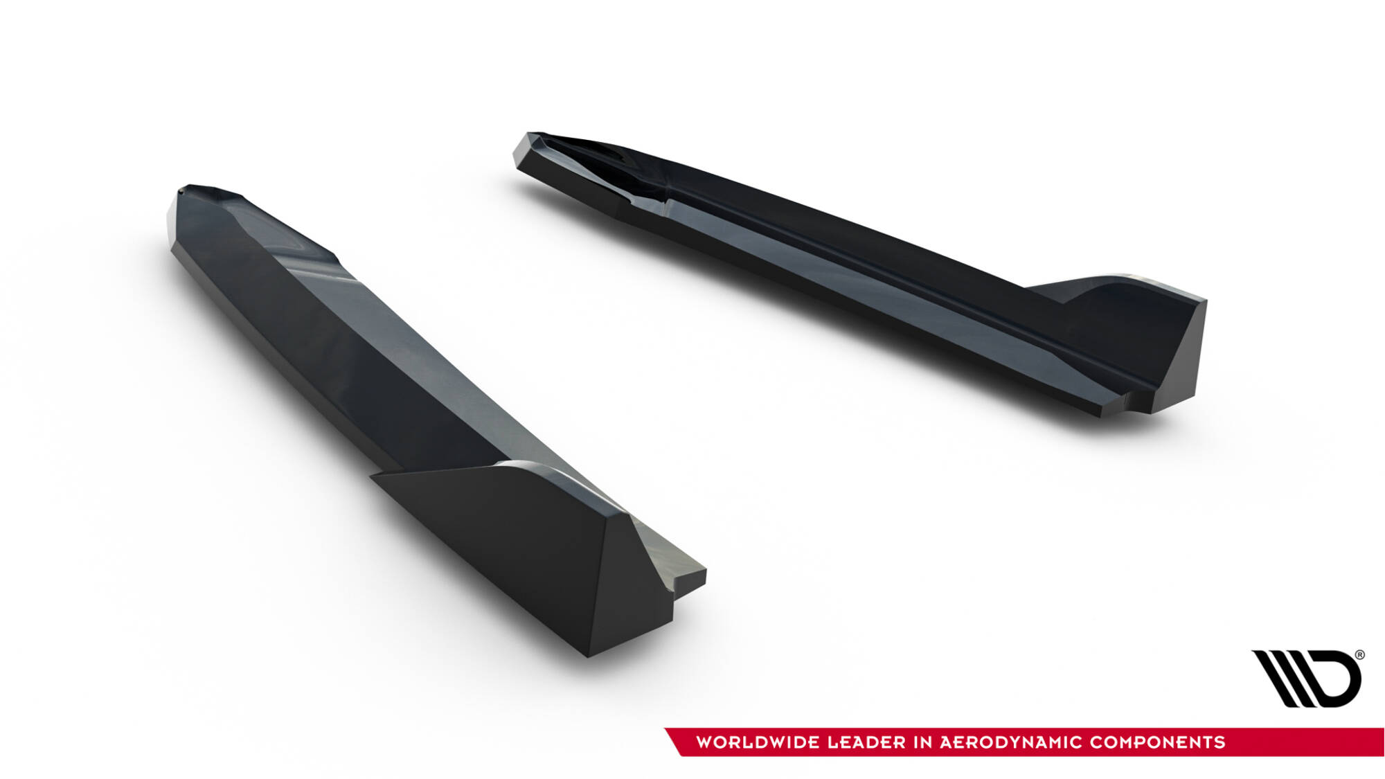 Achterzij Spoilers V.4 Skoda Octavia RS Liftback MK4 / MK4 Facelift Maxton Glanzend zwart
