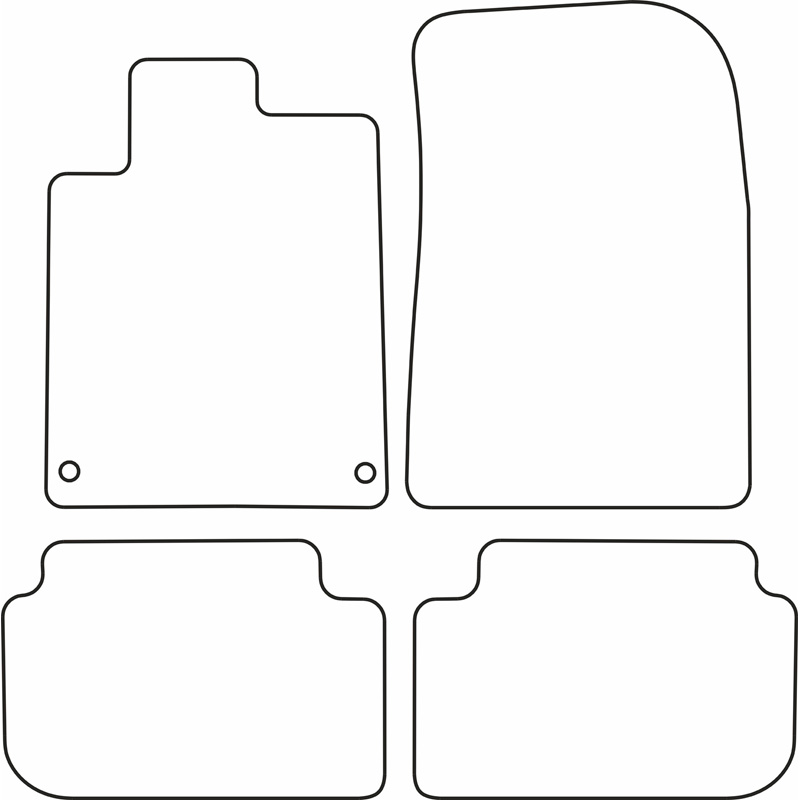 Automatten Velours  Peugeot 407 2004-2011